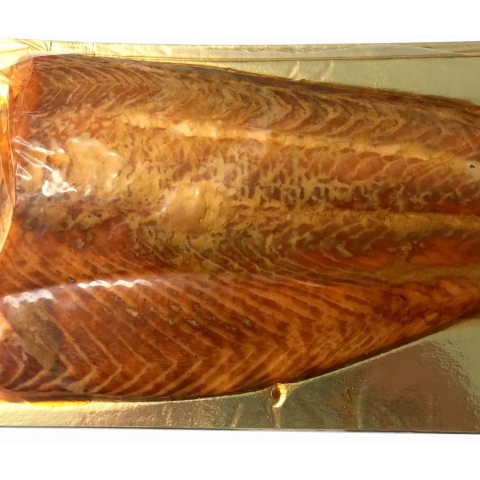 Hot Oak Smoked Salmon – half a side